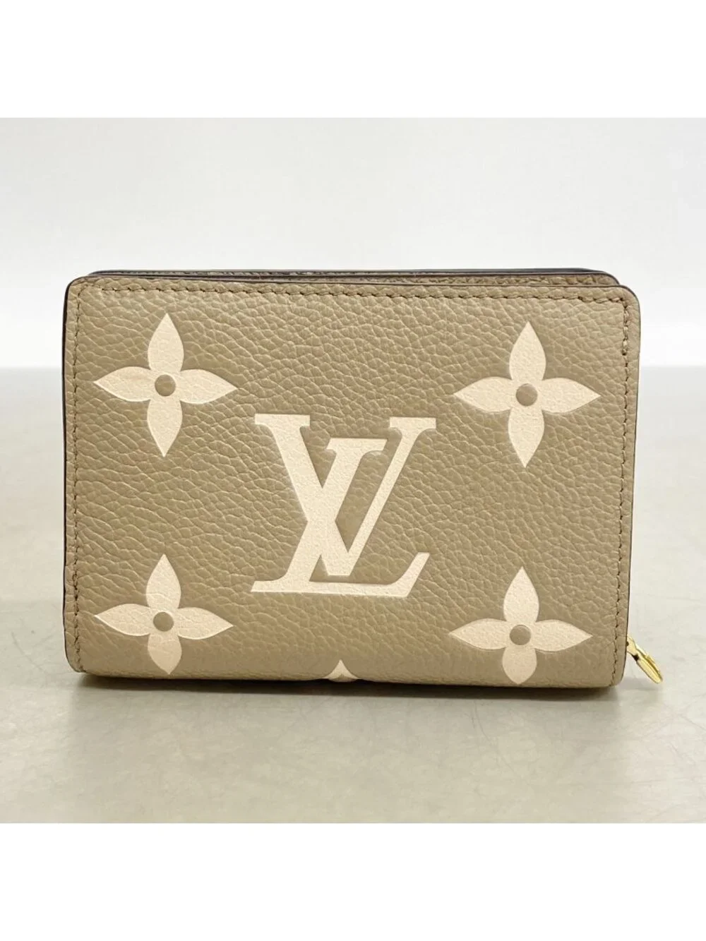 Louis Vuitton Wallet Monogram Empreinte Bicolor Portefeuille Clair Tourterelle